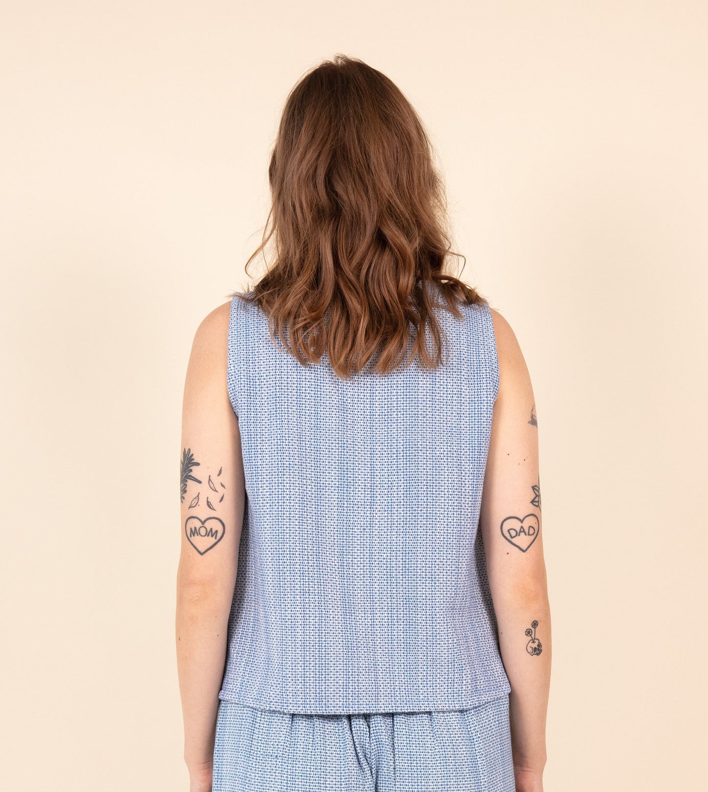 Texture Akira Top Cobalt | Harkoi Studio - An inspired choice for the modern wardrobe, the Texture Akira, a sustainable- crafted with precision and care. Keywords: texture, akira, top, cobalt, sustainable cobalt, eco-friendly fashion, top.