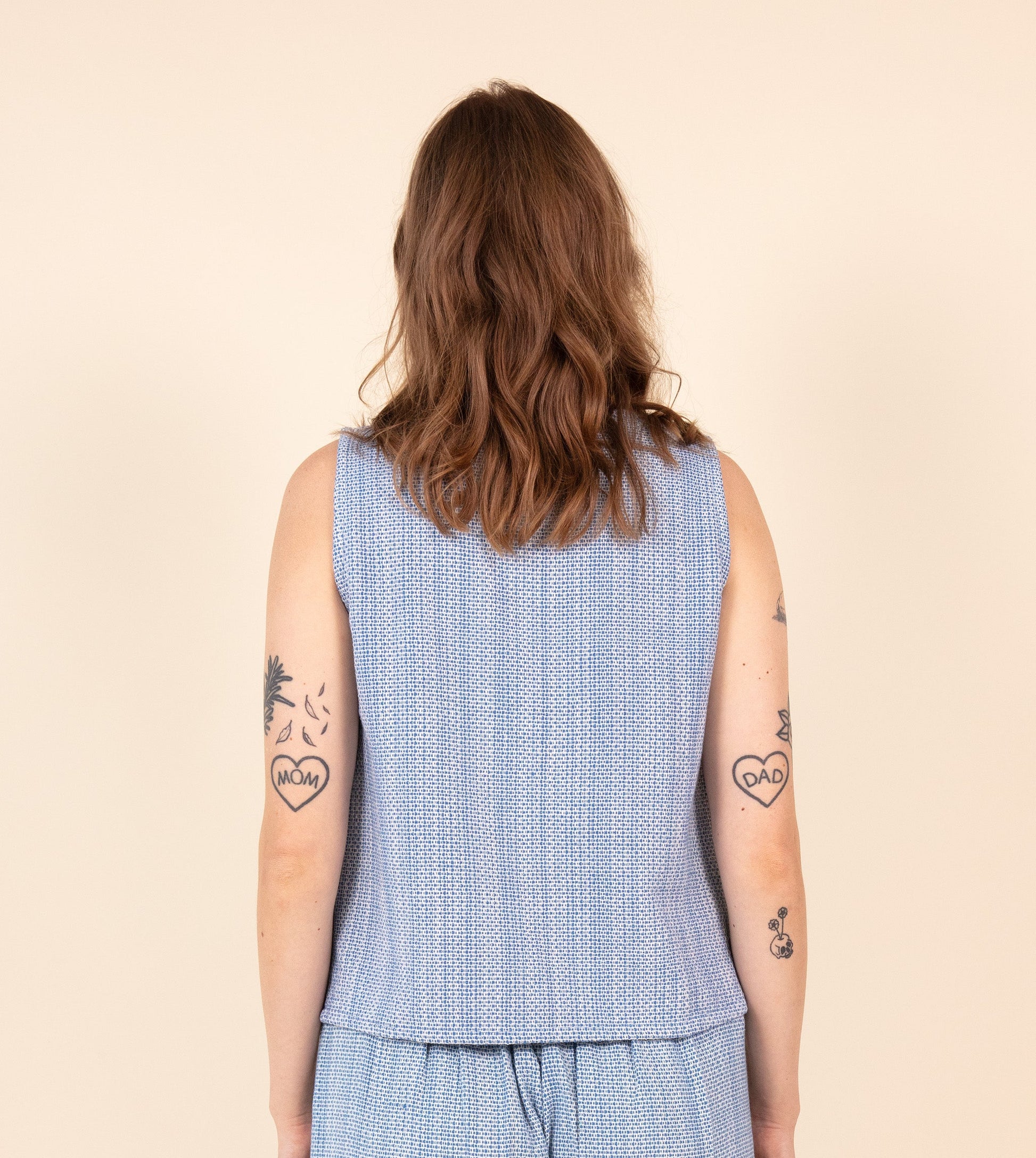 Texture Akira Top Cobalt | Harkoi Studio - An inspired choice for the modern wardrobe, the Texture Akira, a sustainable- crafted with precision and care. Keywords: texture, akira, top, cobalt, sustainable cobalt, eco-friendly fashion, top.