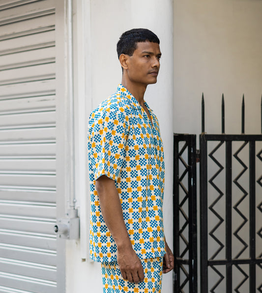 Kenji Shirt • Star Gingham