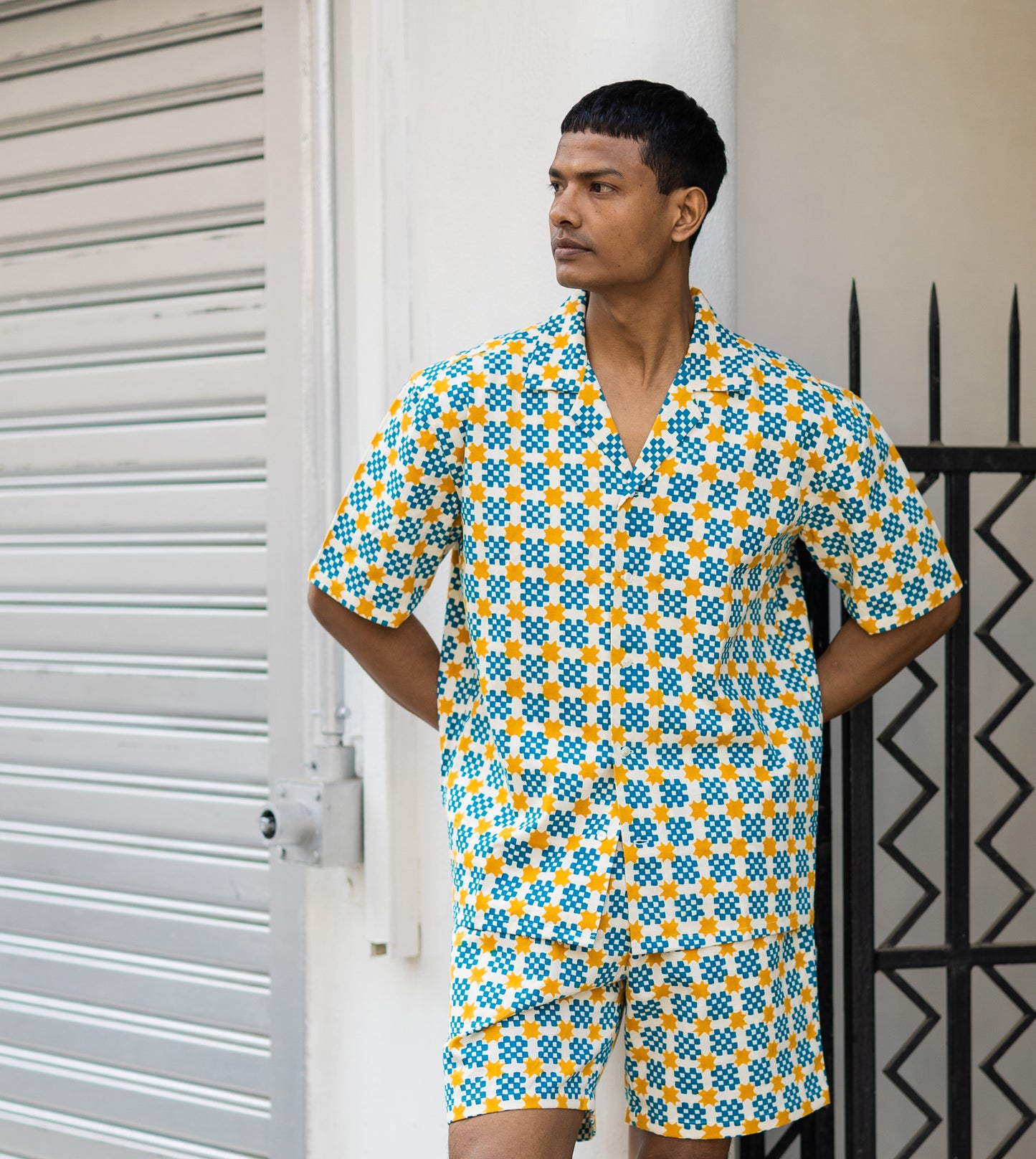 Kenji Shirt • Star Gingham