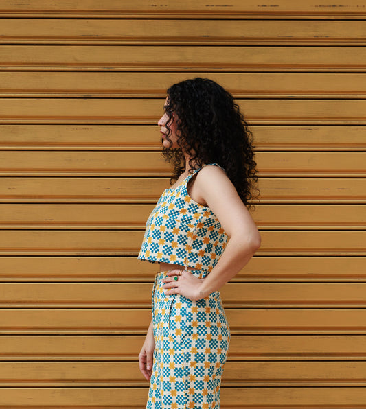 Mei Top • Star Gingham