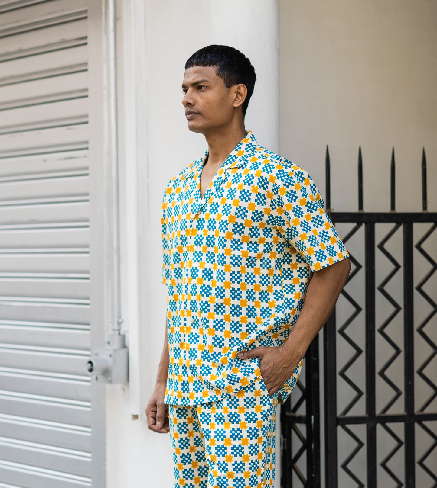 Kenji Shirt • Star Gingham