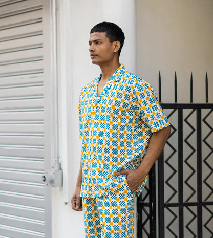 Kenji Shirt • Star Gingham