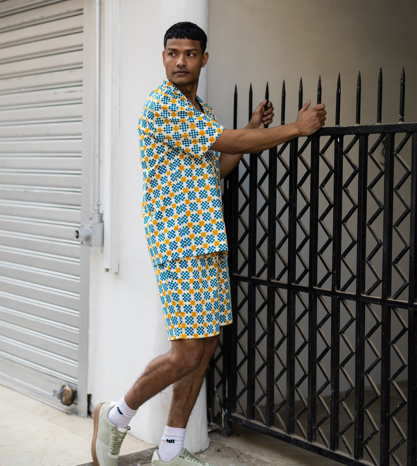 Ina Mens Shorts • Star Gingham