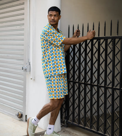 Ina Mens Shorts • Star Gingham