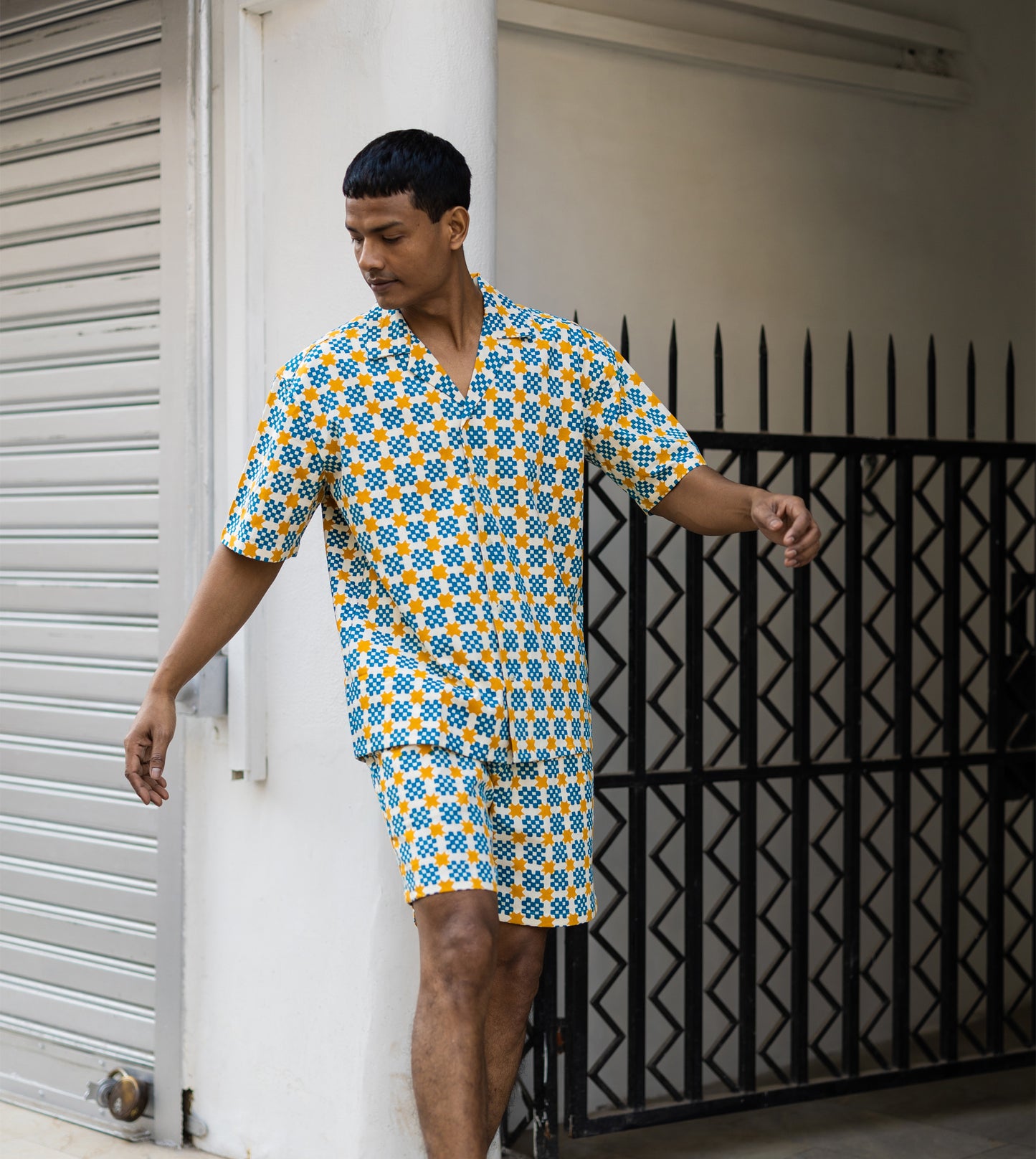 Ina Mens Shorts • Star Gingham