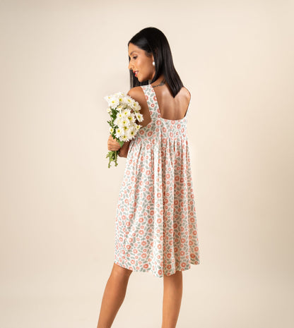 Hana Dress Blue - Harkoi Studio - Step into elegance with the Hana Dress in soft blue. Keywords: sustainable dress, eco-friendly fashion, Hana Dress, blue dress, ethical clothing.