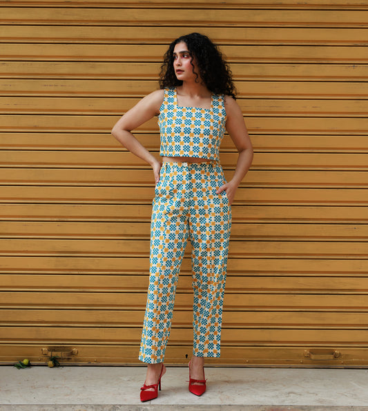 Emi Pants • Star Gingham