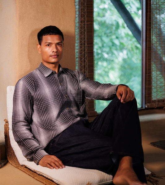 Vesper Shirt • Gradient Plaid