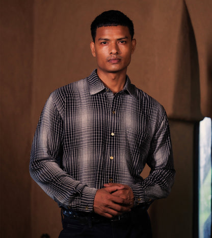 Vesper Shirt • Gradient Plaid