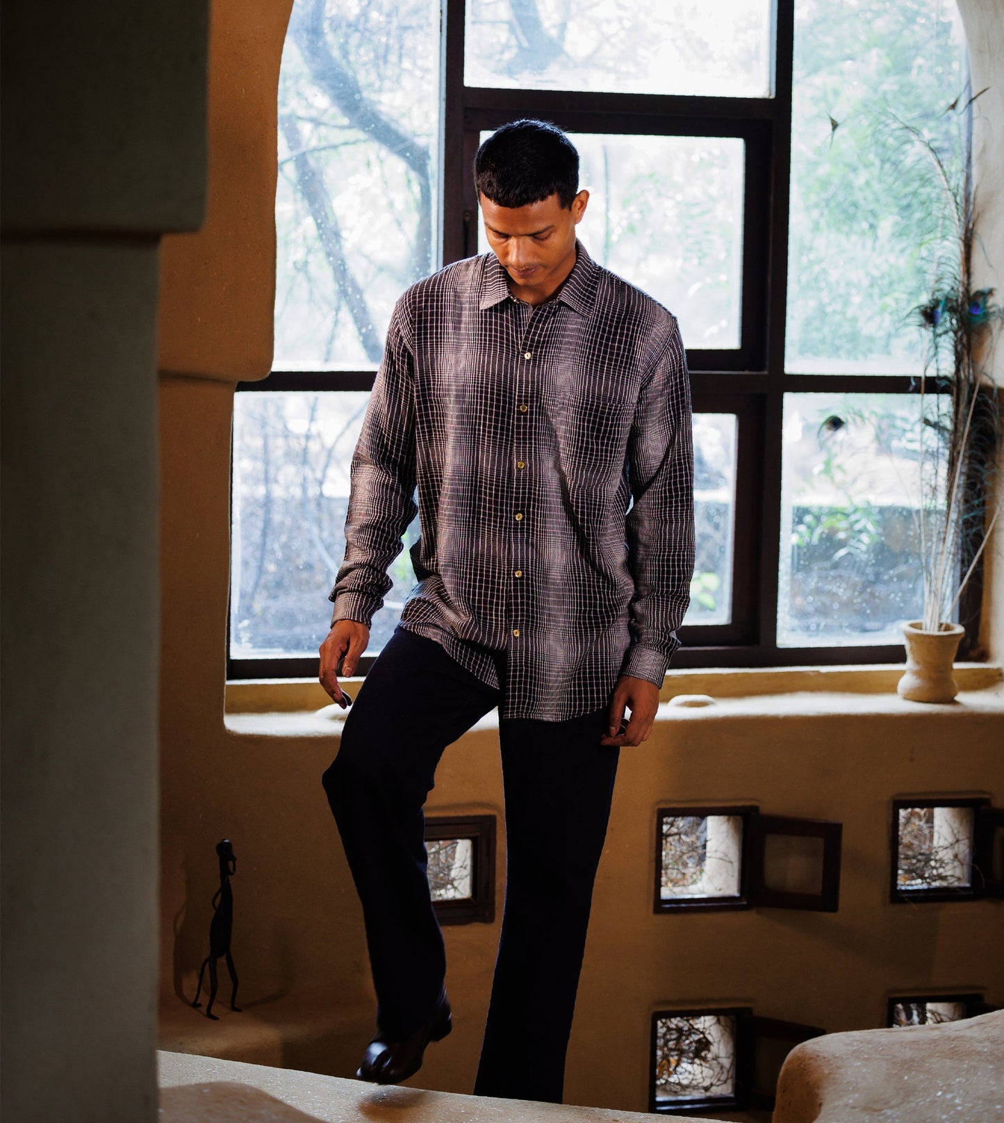 Vesper Shirt • Gradient Plaid