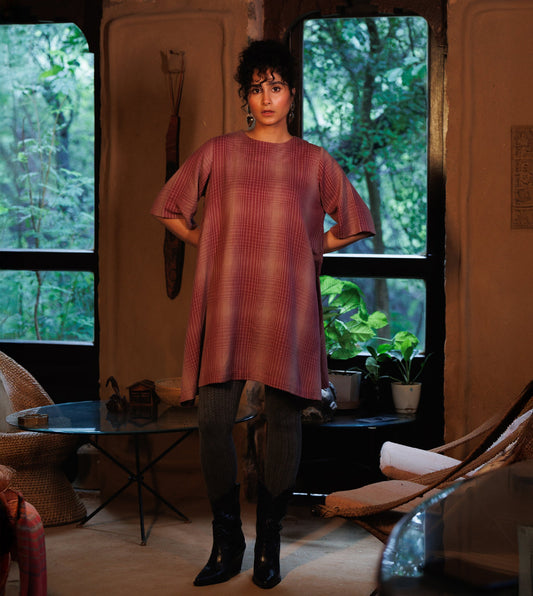 Jun Dress • Gradient Plaid