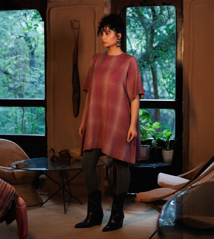 Jun Dress • Gradient Plaid