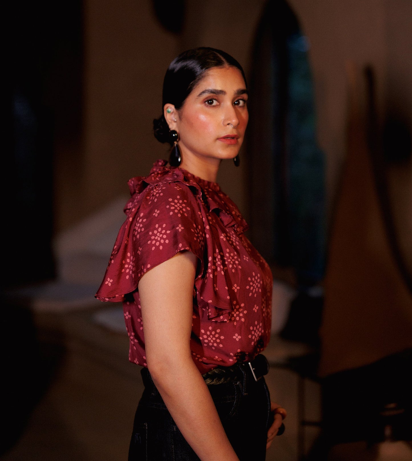 Perrie Silk Top • Starburst