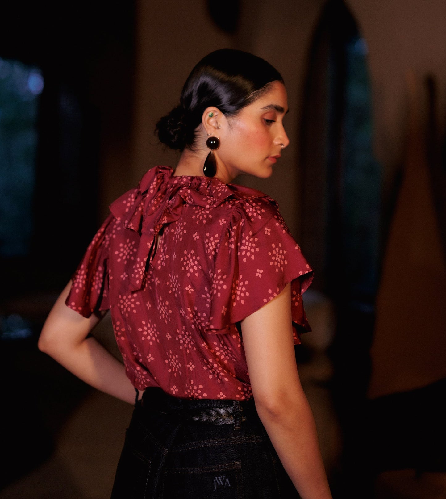 Perrie Silk Top • Starburst