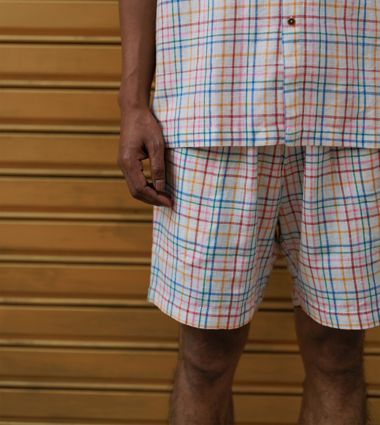 Ina Mens Shorts • Open Plaid