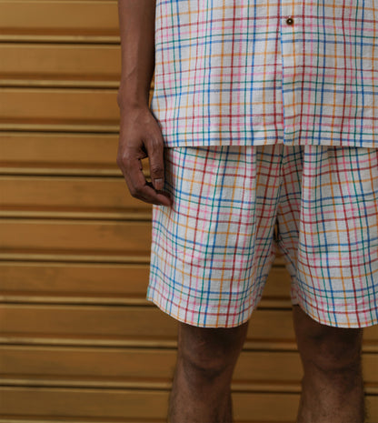 Ina Mens Shorts • Open Plaid