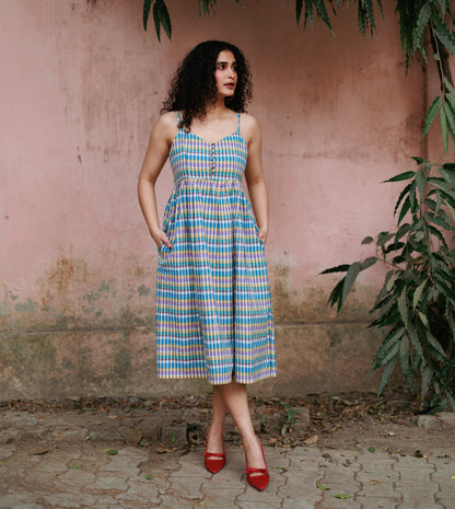 Elin Dress • Stripe Plaid