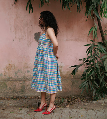 Elin Dress • Stripe Plaid