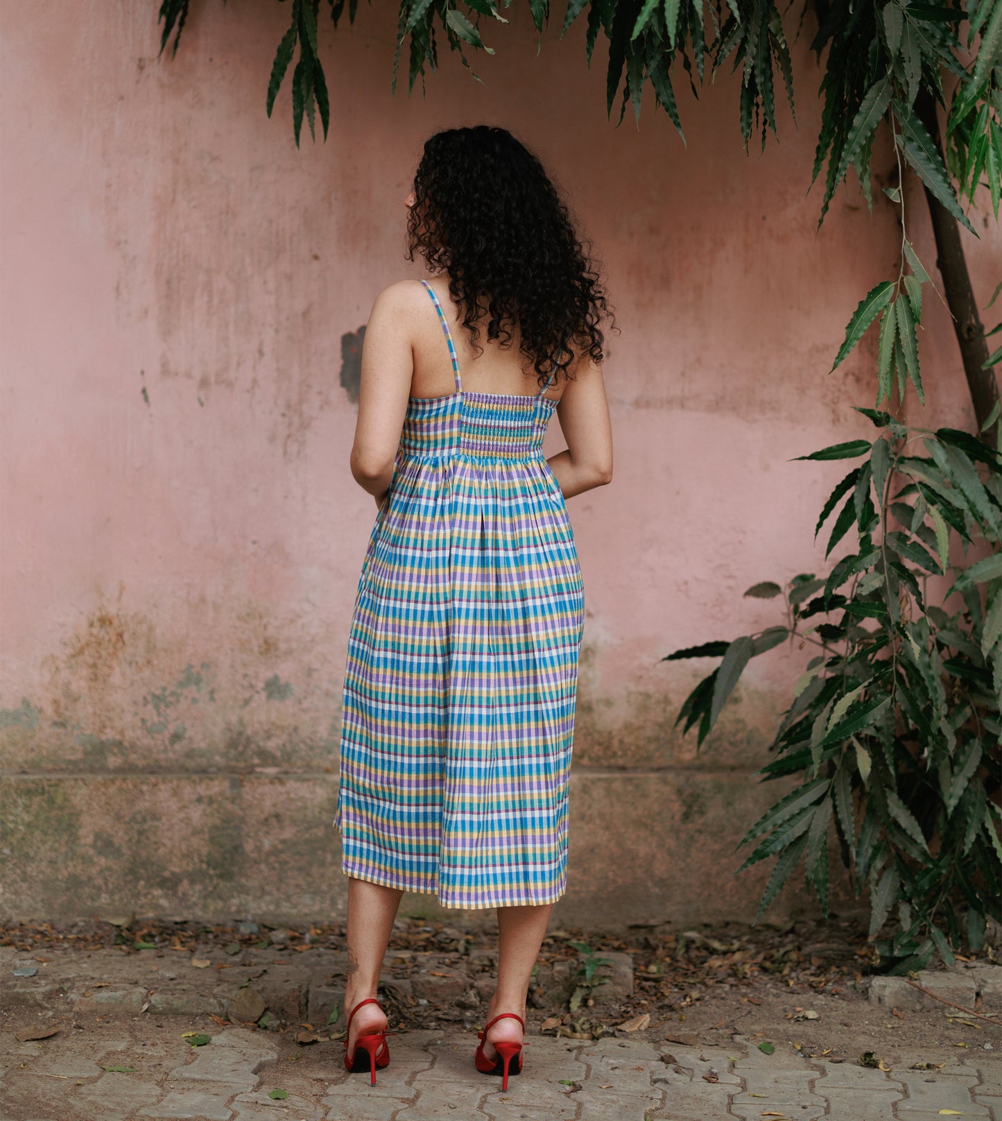 Elin Dress • Stripe Plaid