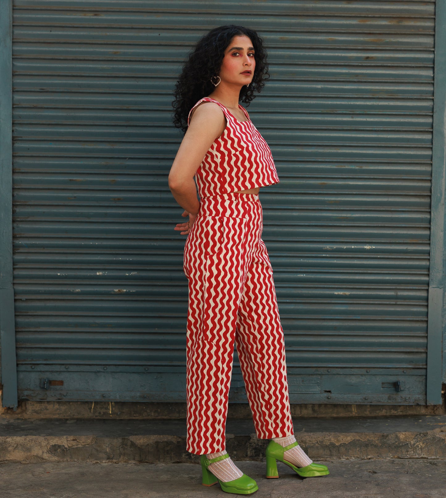 Emi Pants • Red Squiggle