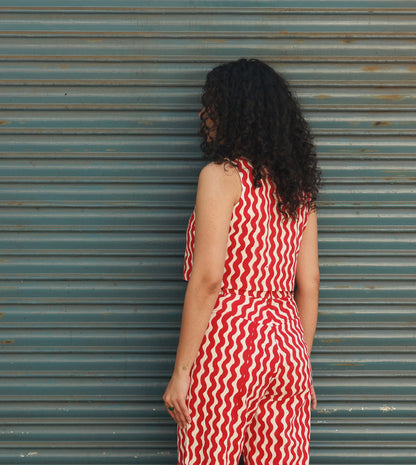 Mei Top • Red Squiggle