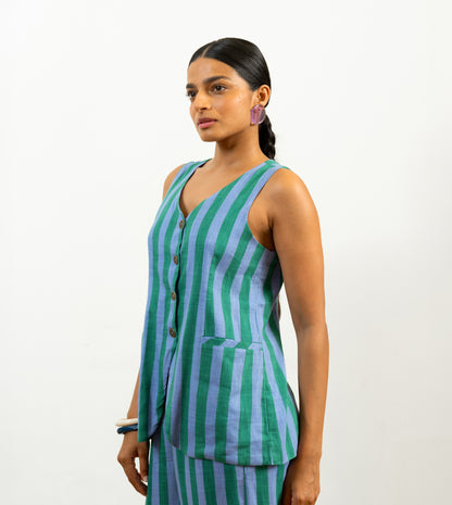 Nyla Vest • Wide Stripes