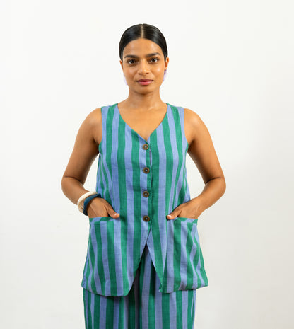 Nyla Vest • Wide Stripes