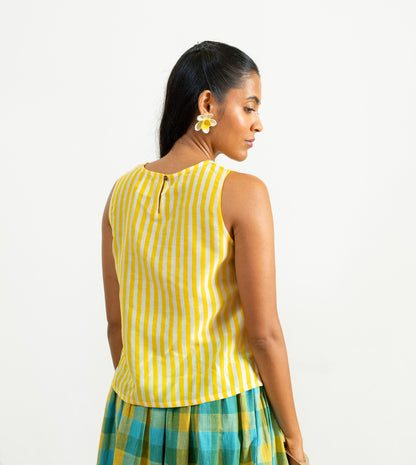 Akira Top • Plain Stripes Yellow