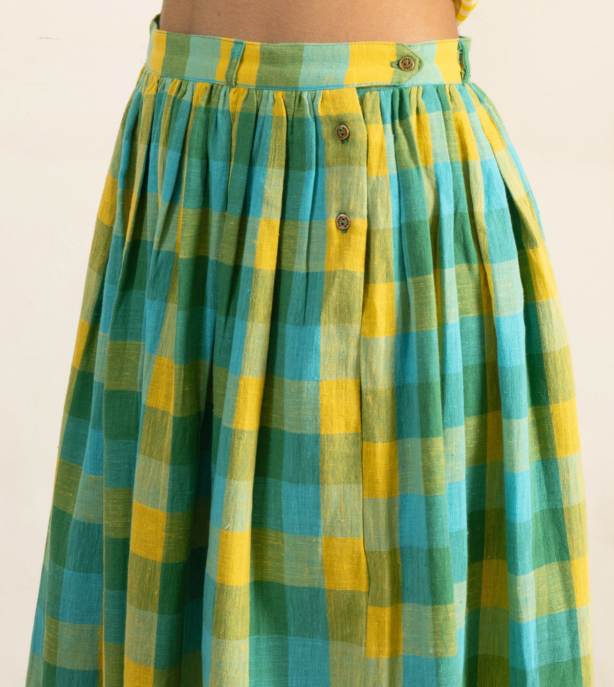 Zeno Skirt • Foliage Gingham