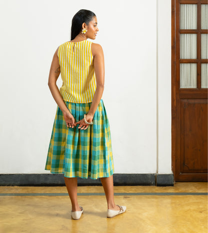 Zeno Skirt • Foliage Gingham
